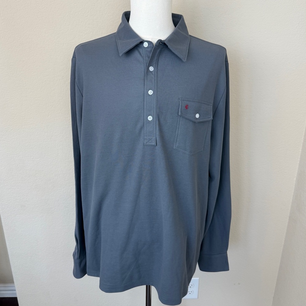 NWOT - Criquet men’s Slim Fit Long Sleeve Players Shirt | XXL | Gray